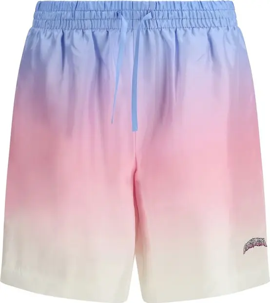 Multicolor Silk Bermuda Shorts