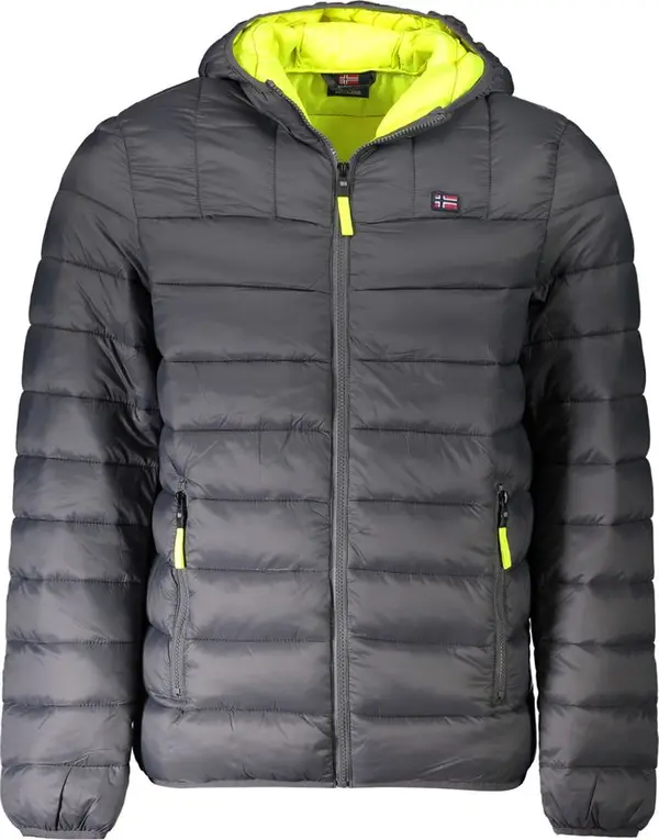 Grigio Poliammide Men's Jacket