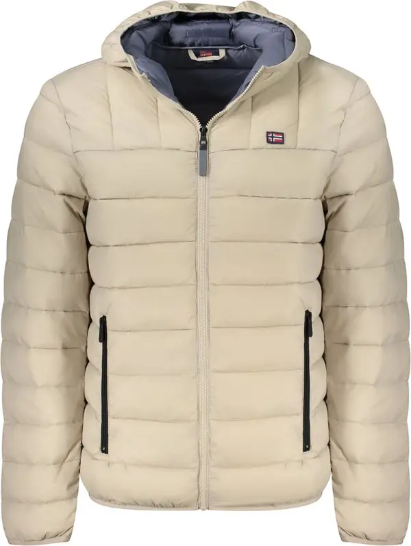 Beige Polyamide Men Jacket