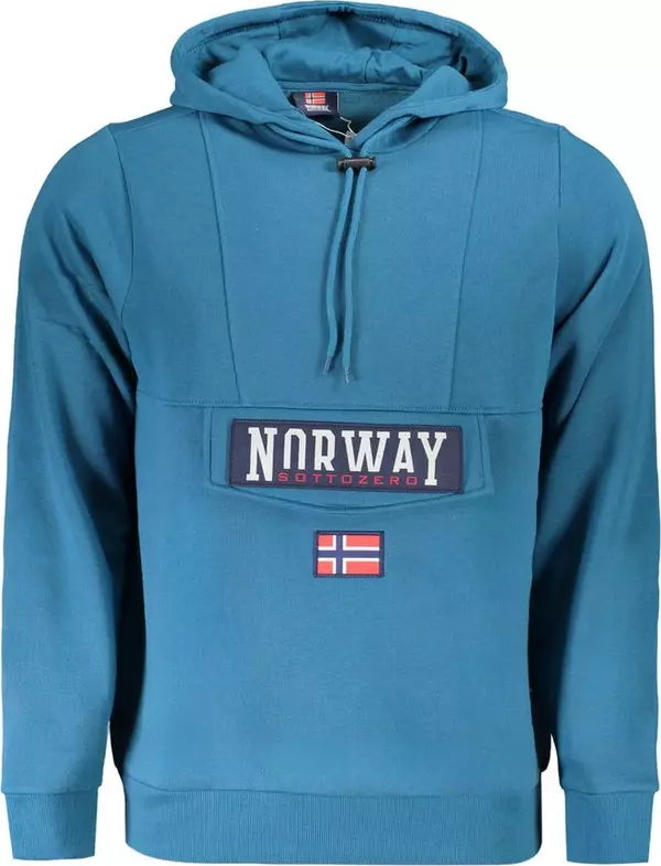 Blu Cotton Men Sweatshirt