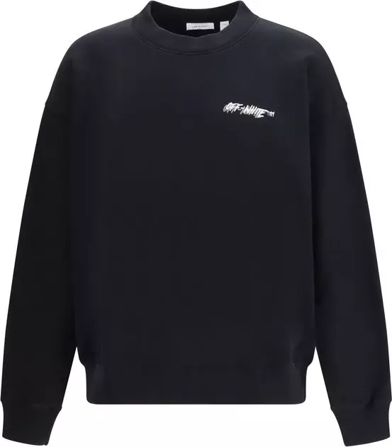 Black Cotton Sweatshirt