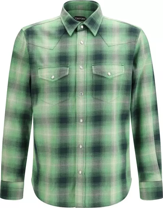 Bicolor Cotton Pattern Shirt