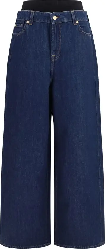 Blue Cotton Relaxed Fit Jeans