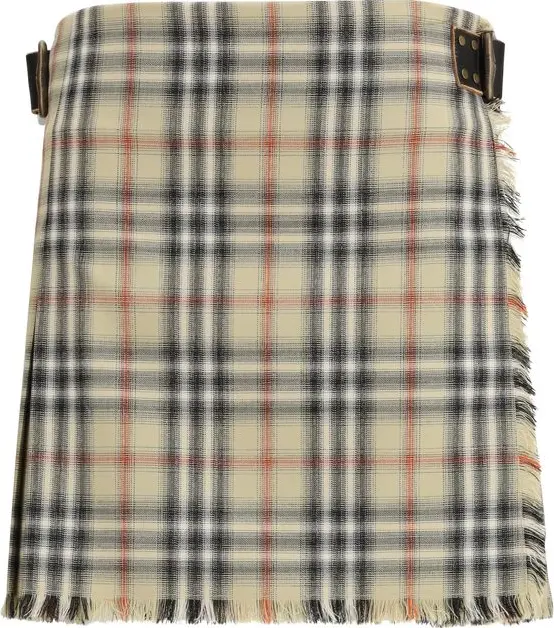 Multicolor Wool Oves Aries Mini Skirt