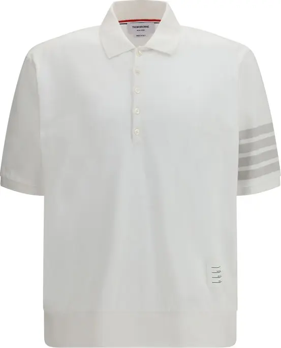 White Cotton Polo Shirt