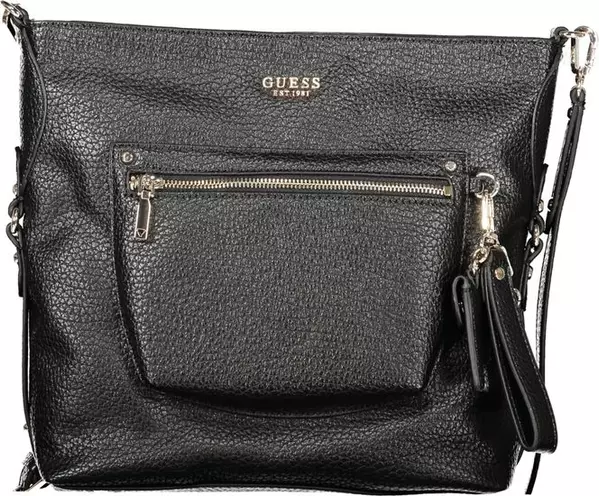 Black Polyurethane Women's Handbag