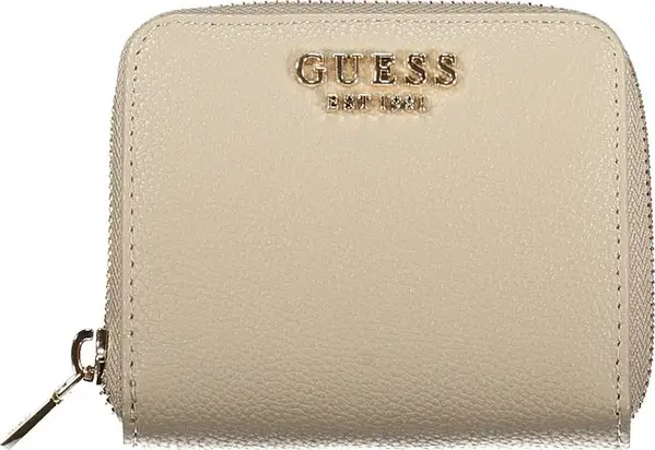 Beige Polyurethane Women Wallet