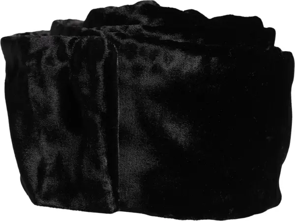Black Viscose Satin Waist Women Cintura Belt