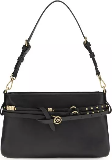 Black Calf Leather Bos Taurus Shoulder Bag