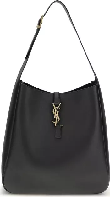 Black Calf Leather Bos Taurus Shoulder Bag
