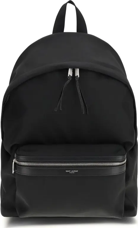 Black Nylon Backpack