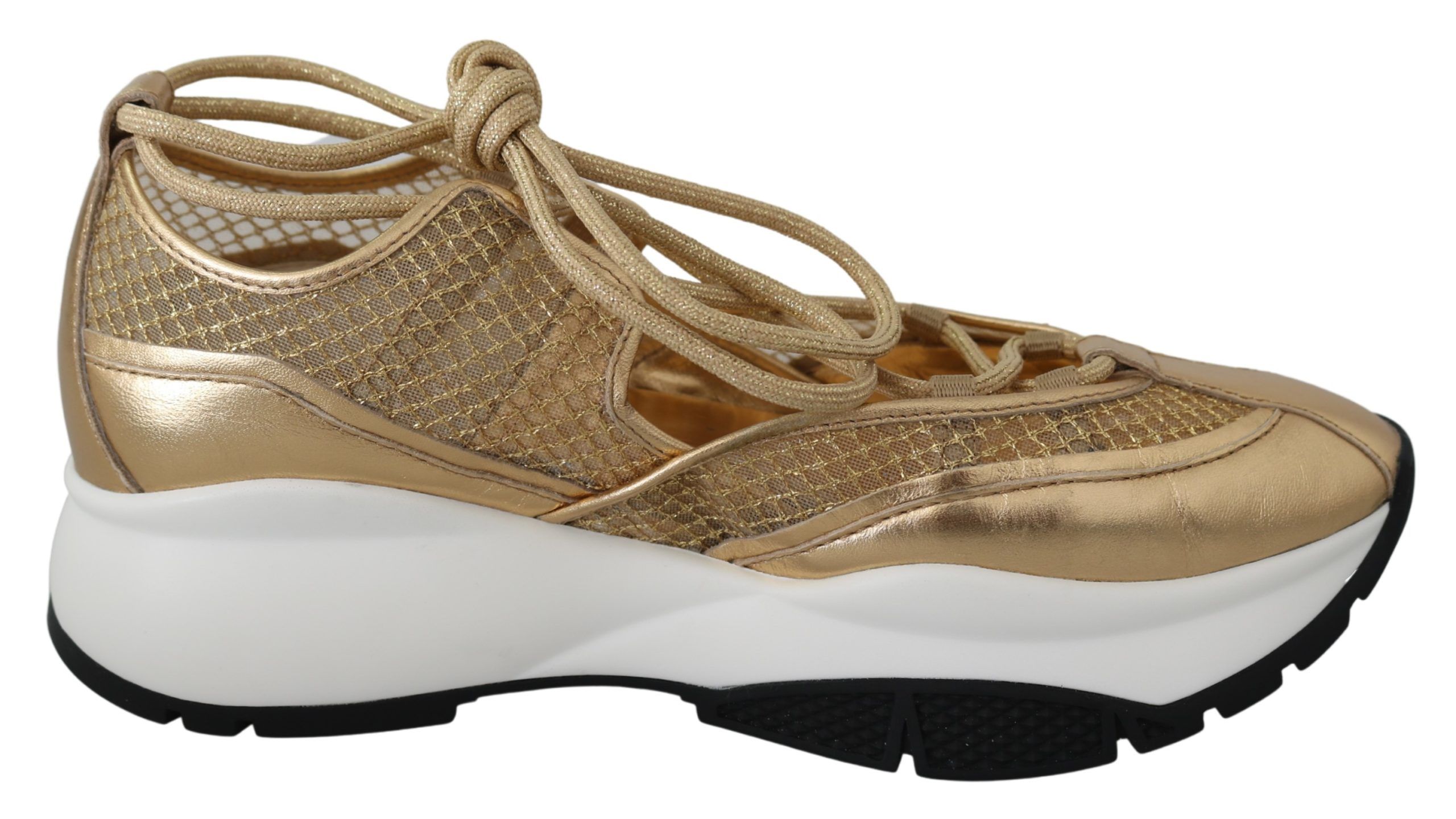 Gold Mesh Leather Michigan Sneakers (Copy)