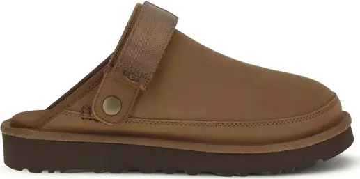 Brown Calf Leather Bos Taurus Mules