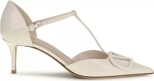 Beige Calf Leather Bos Taurus High Heel Pumps