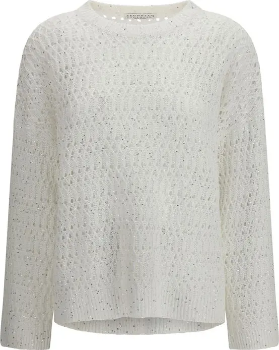 White Silk Sweatshirt
