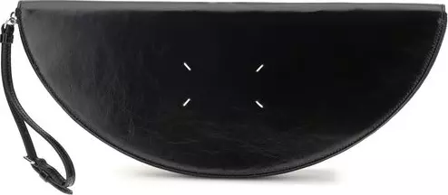 Black Calf Leather Bos Taurus Clutch Bag