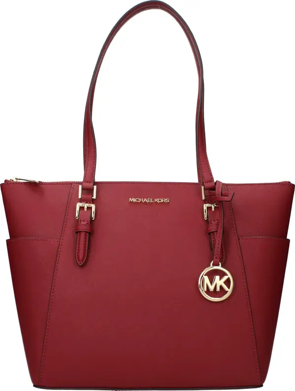 Red Leather Shoulder Bag