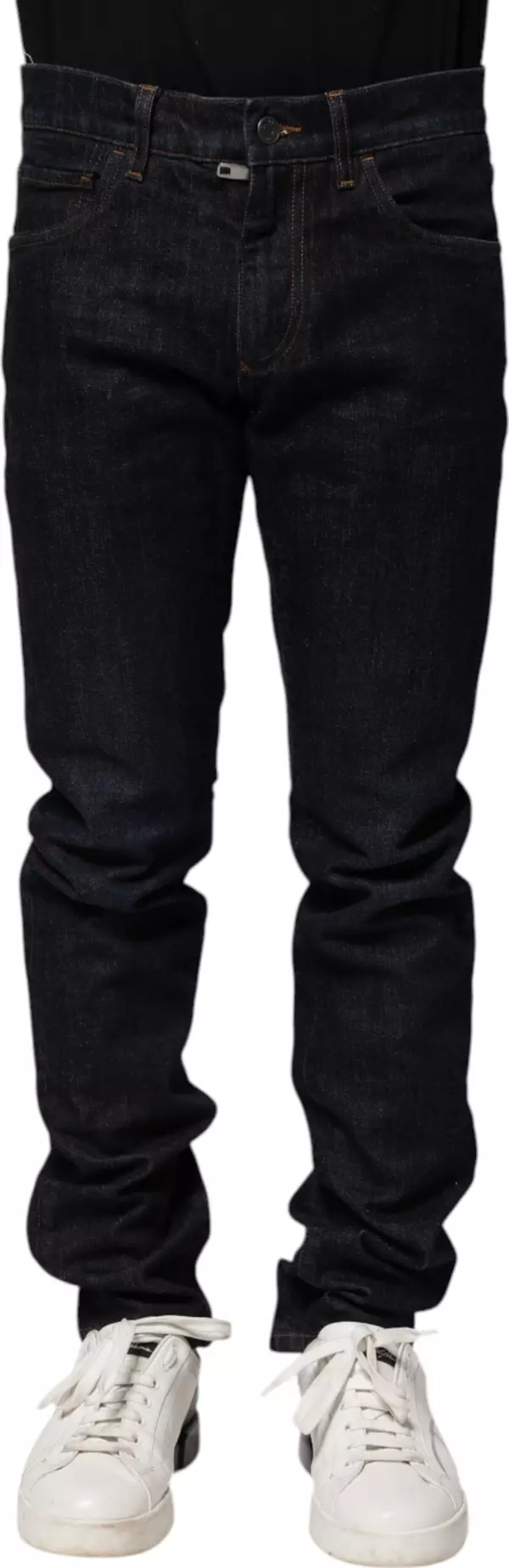 Black Cotton Skinny Denim Men Jeans
