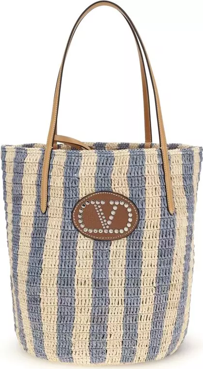 Multicolor Raffia Backet Bag