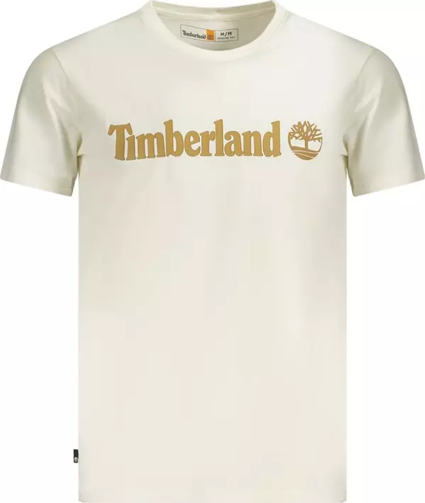 Beige Cotton Men T-Shirt