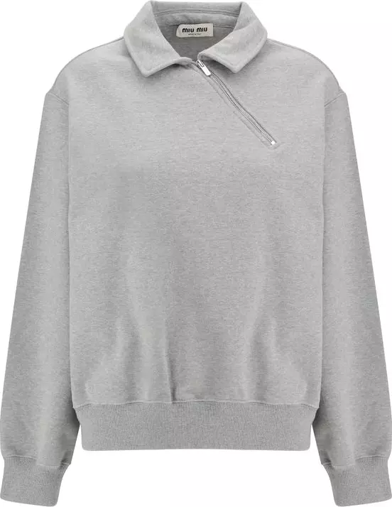Gray Cotton Sweatshirt
