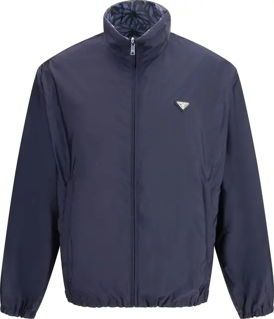 Blue Recycled Polyamide Shell Jacket