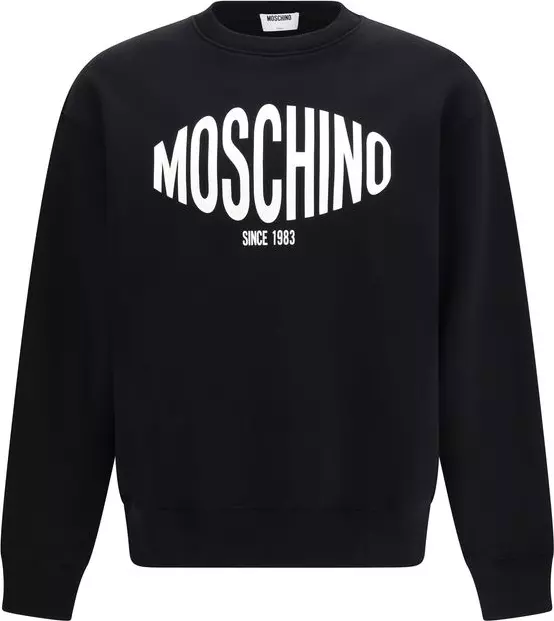 Black Cotton Sweatshirt