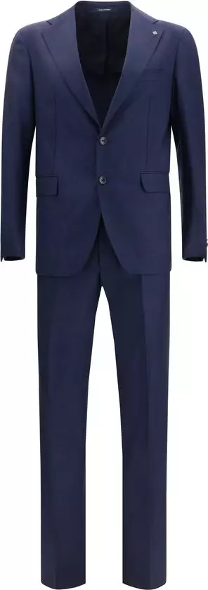 Blue Wool Two-Piece Suit