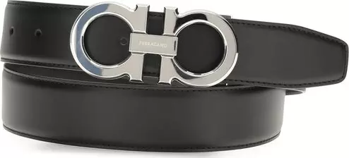 Black Leather Regular Belt