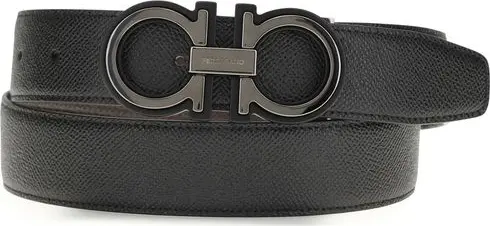 Black Calf Leather Bos Taurus Regular Belt