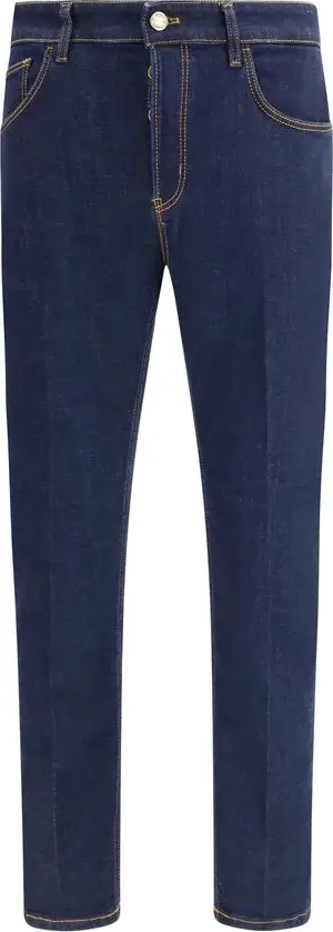 Blue Cotton Jeans Denim