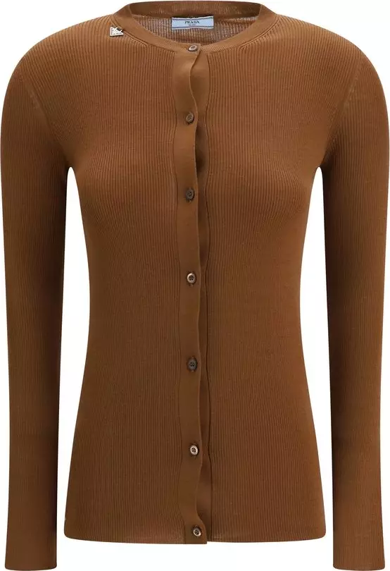 Brown Wool Cardigan