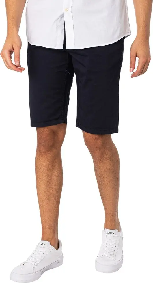 Blue Cotton Bermuda Shorts