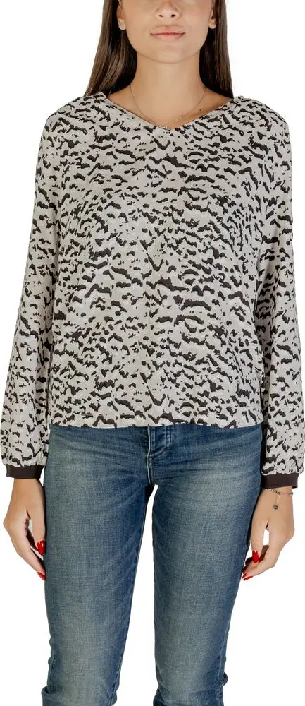 Bicolor Viscose Blouse