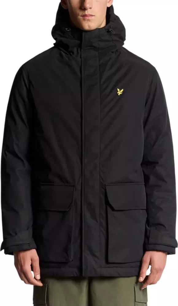 Black Polyester Parka