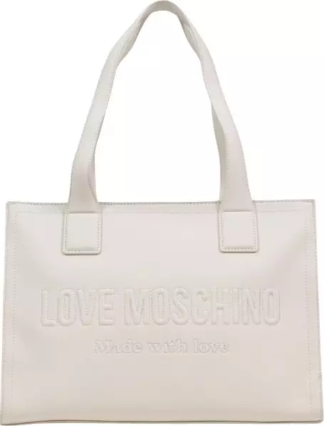 Beige Polyethylene Handbag