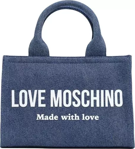 Blue Cotton Handbag