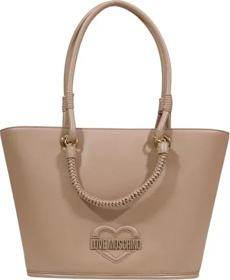 Beige Polyethylene Handbag