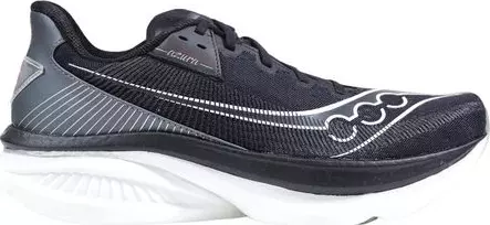 Black And White Textile Athletic Sneakers