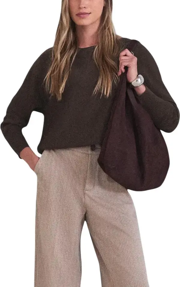 Brown Viscose Sweatshirt