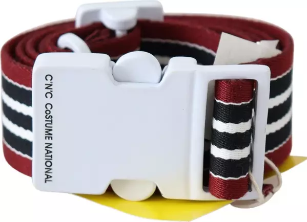 Black Cotton And Canvas Regular Belt