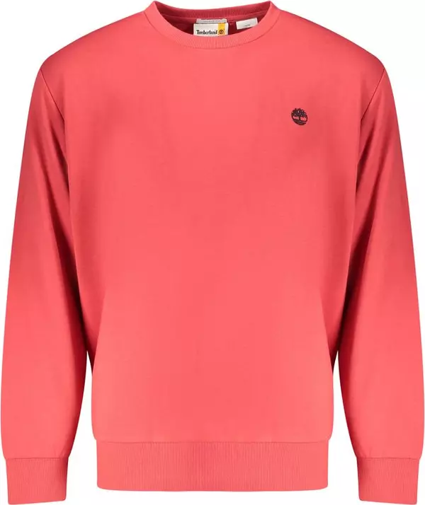 "Red Cotton Men Sweatshirt"