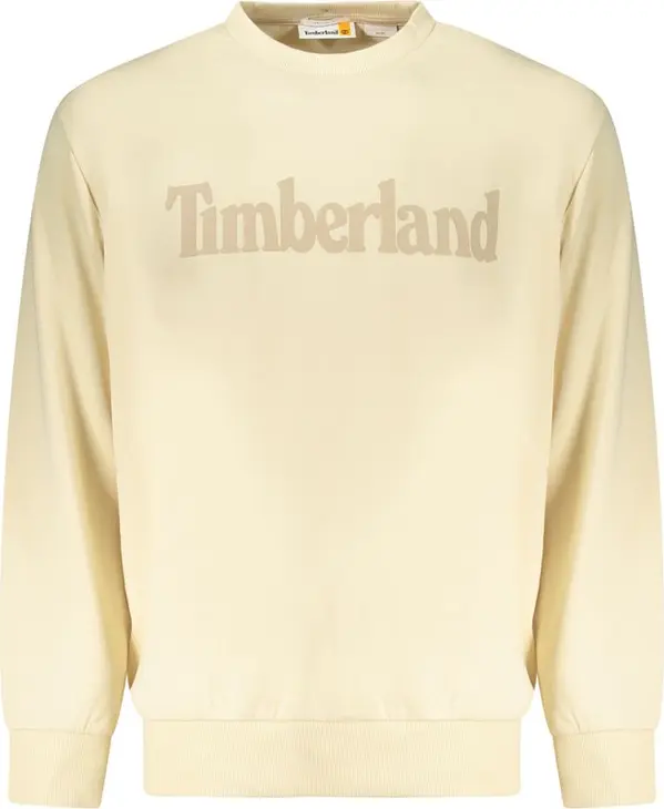 Beige Cotton Men Sweatshirt
