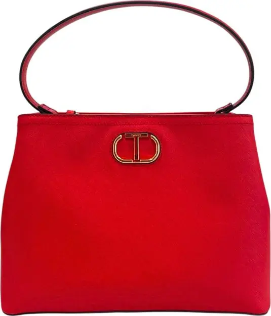 Red PU Women Handbag