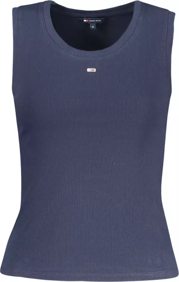Blue Cotton Women's Tank Top