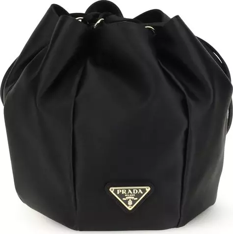 Black Silk Backet Bag
