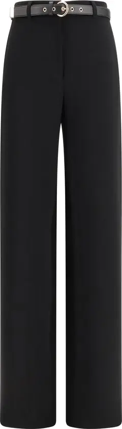 Black Triacetate Dress Pants