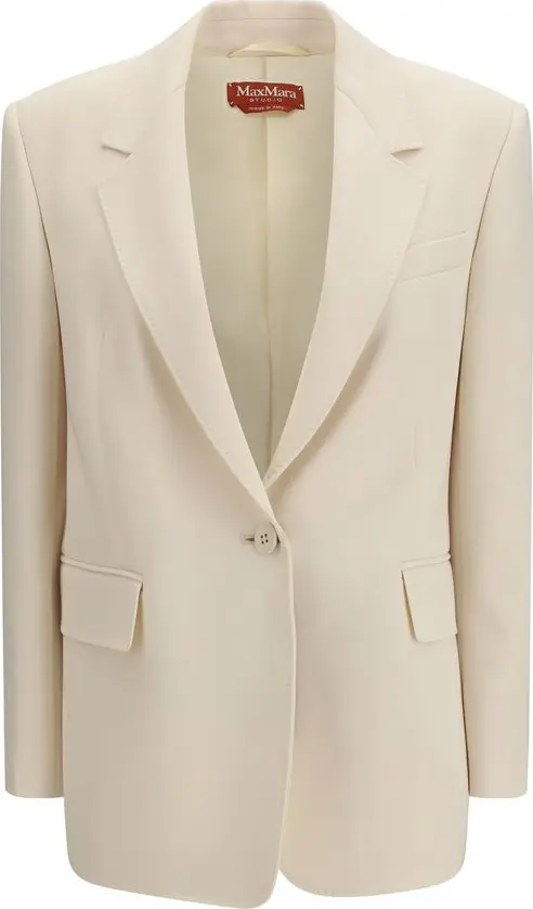 Beige Triacetate Blazer