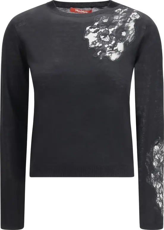 Black Silk Sweatshirt