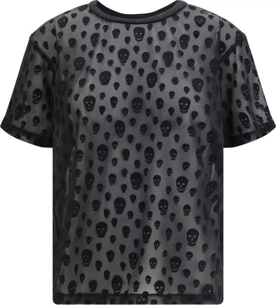 Black Polyamide T-Shirt